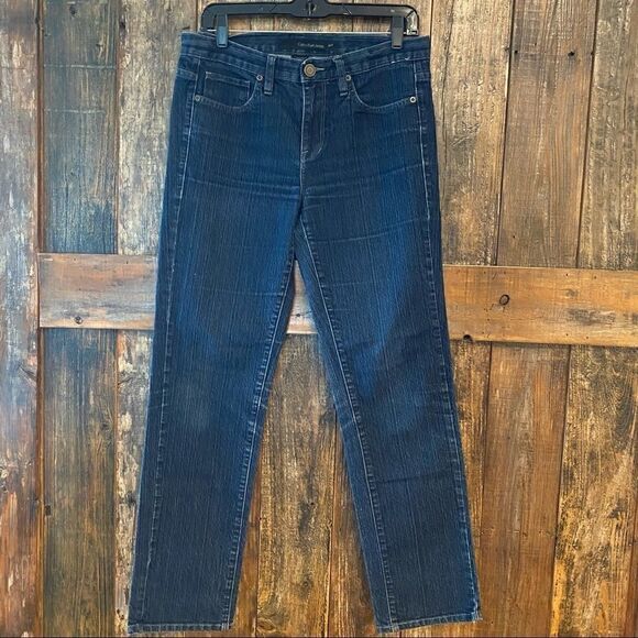 Calvin Klein Sz 29/8 Blue Classic Design Faded Straight Designer Jeans - Picture 2 of 6